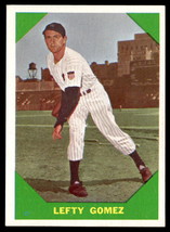 1960 Fleer Baseball Greats #54 Lefty Gomez VG-EX-B108R12 - $29.70