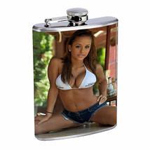 Rock &amp; Roll Pin Up Girls D11 Flask 8oz Stainless Steel Hip Drinking Whiskey - £11.83 GBP