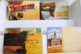 Souvenir Travel Foldout Postcards USA 1940&#39;s - £9.59 GBP