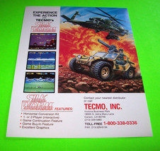 Silk Worm Arcade Flyer Original Video Game Promo Vintage Retro Art 1988   - $24.23