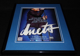 ABC Duets 2012 John Legend 11x14 Framed ORIGINAL Vintage Advertisement - £27.65 GBP