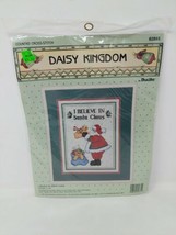 Bucilla Daisy Kingdom I Believe in Santa Claus Christmas Cross Stitch 82885 NEW - $9.89