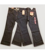 OshKosh B&#39;Gosh Jeans Lot 2 Girls 12 Plus Size Boot Cut Cowgirl Dark Wash... - $26.86