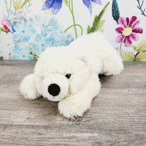 Seaworld White Polar Bear Cub Plush 13&quot; Laying Stuffed Animal 2016 - £11.81 GBP