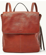 NWB Fossil Claire Brandy Leather Backpack SHB1932213 Brown $195 Retail D... - £95.25 GBP