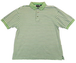 Ping Golf Collection Polo Shirt Mens Mint Green Striped Pima Short Sleev... - $9.46