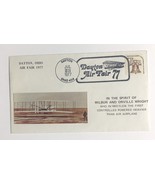 In the Spirit of Wilbur and Orville Wright Dayton Air Fare Mail Cover 1977 - $9.85