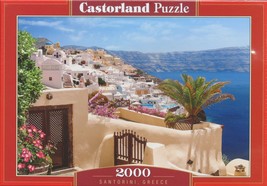 Castorland Santorini Greece 2000 pc Jigsaw Puzzle Greek Resort - £26.31 GBP