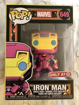 Marvel Funko POP Black Light Iron Man (Target Exclusive) 649 - £47.81 GBP