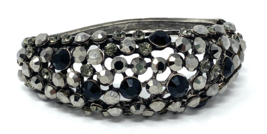 Women&#39;s Hematite Cuff Bracelet with Hinged Closure - £14.84 GBP