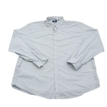 Cutter Buck Shirt Mens XXL White Plaid Long Sleeve Button Down Collar Logo - £17.01 GBP