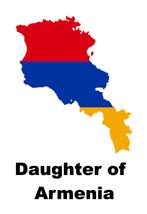 Daughter of Armenia Armenian Country Map Flag Poster High Quality Print - £5.50 GBP+