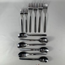 Ikea Stainless Steel Flatware Silverware Set Lot Of 12 Pieces Fork Spoon - £27.39 GBP