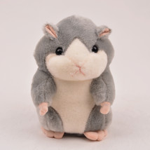 Electric plush toy recording music gray hamster toy - £14.12 GBP