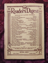 Readers Digest June 1933 Nancy Astor Eddie Cantor Bruce Barton Max Beerbohm - £14.40 GBP