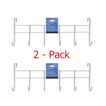  Over The Door Hook Rack Hangers   (2-Pack) Door Organizer Clothes Towel Hook Ha - $16.60