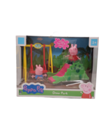 Peppa Pig Dino Park w/ George Dinosaur Slide Swing Playground Jazwares -... - £16.23 GBP