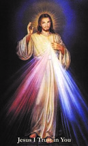 Large Print Divine Mercy Prayer Card, Jesus, I Trust in You, 3x5 inches, 5 pack - £10.18 GBP