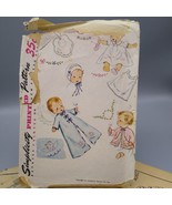 Vintage Sewing PATTERN Simplicity 4060, 1952 Infants Layette, One Size, ... - £19.76 GBP
