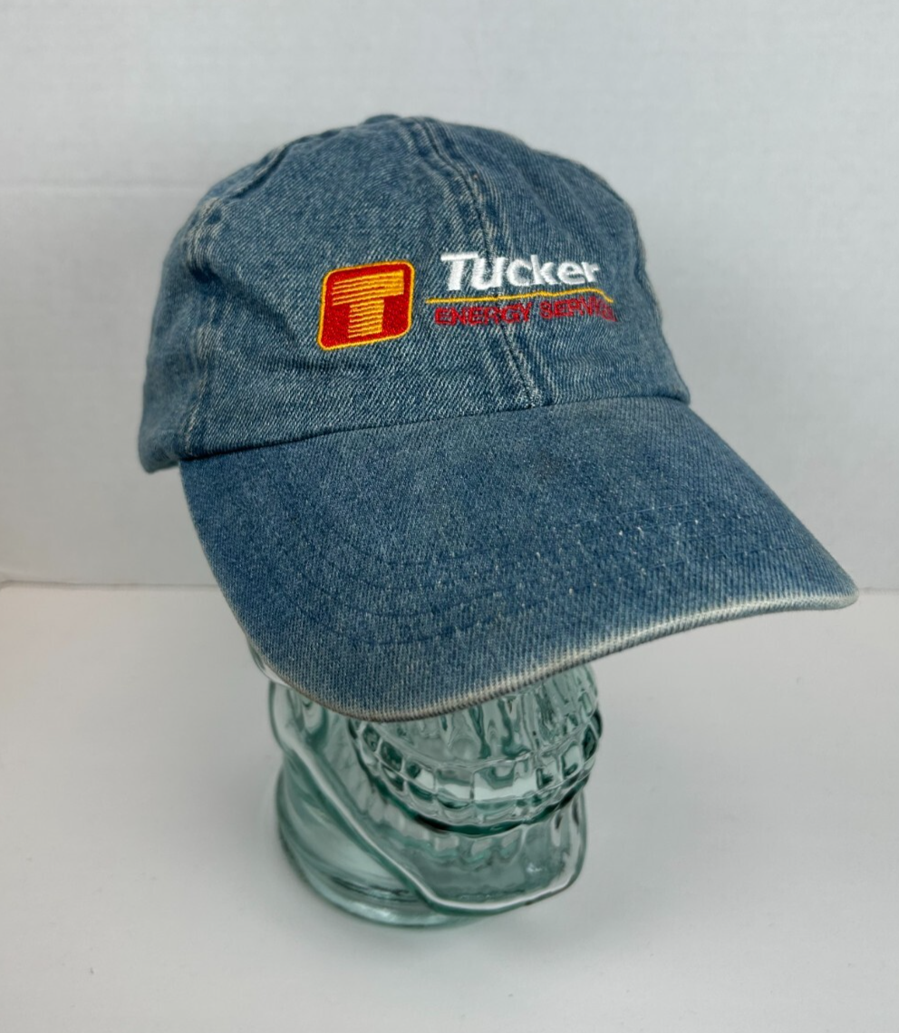 Cobra Tucker Energy Services TES Strapback Baseball Cap Hat, Blue Denim ... - $19.75