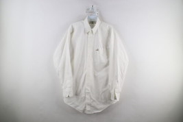 Vintage 90s Orvis Mens 16.5 34 Fly Fishing Collared Button Down Shirt White USA - £39.52 GBP