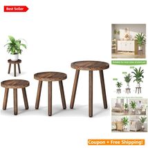 Versatile Tall Wooden Plant Stands – Ideal for Living Room &amp; Balcony Decor - $46.48