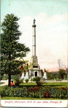 Vtg Cartolina 1907 Udb Douglas Monumento &amp; Tomb Chicago, Il Illinois - £5.60 GBP