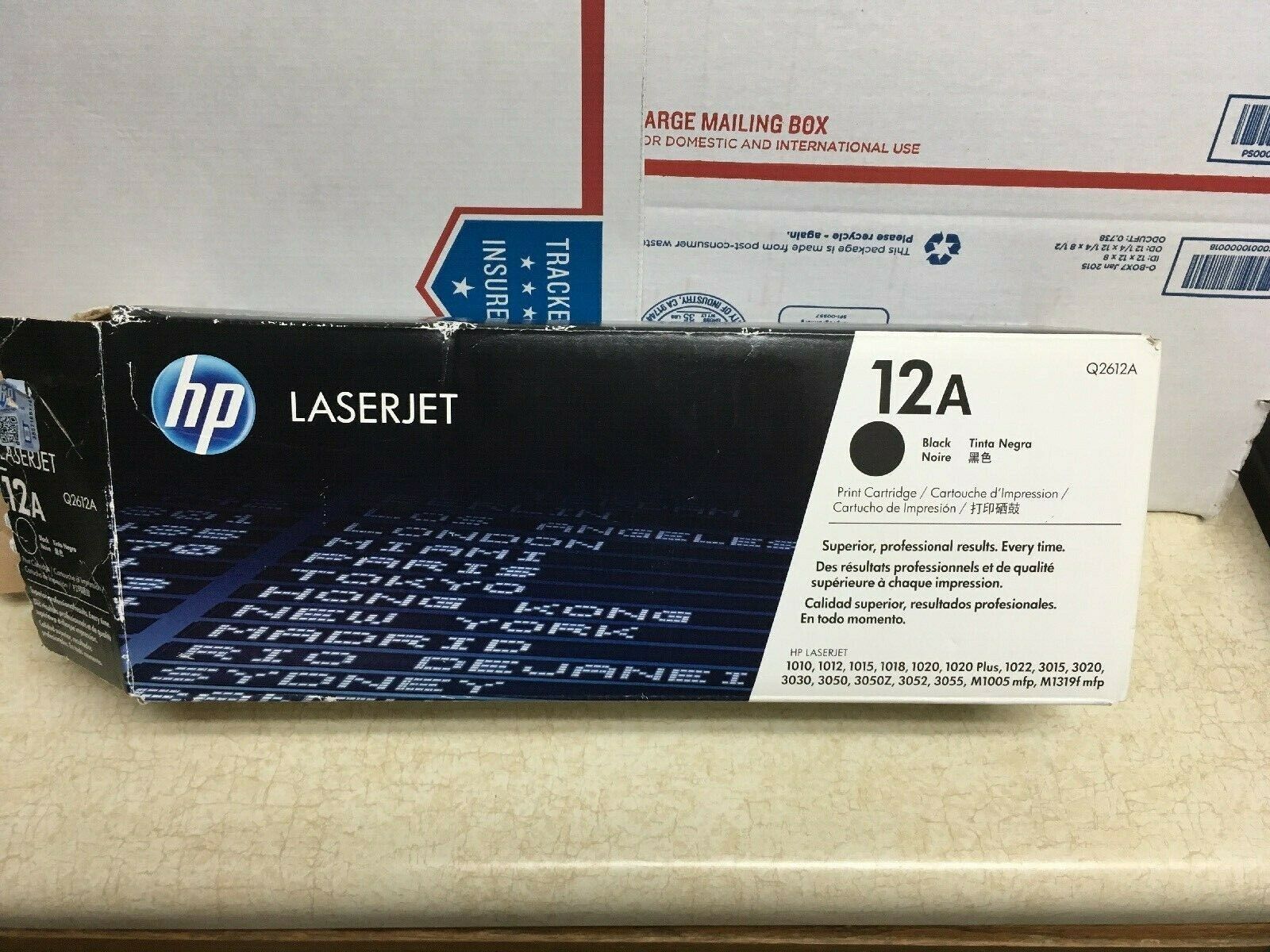 Genuine HP 12A Q2612A OEM Black LaserJet  Toner Cartridge Open Box - $21.99