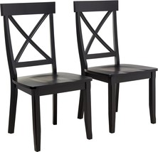 Black, 18-4/5&quot; W, 22-1/4&quot; D, And 38-3/8&quot; H Homestyles Blair Dining Chair Pair. - £162.83 GBP