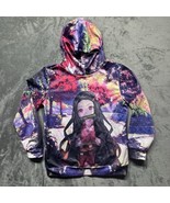 Anime Hoodie Nezuko Kamado Graphic Pullover Sweatshirt S Cosplay Multico... - $61.53 CAD