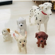 Lot Of 5 Mini Plastic Toy Dogs-Puppies-Various Breeds! - $368.13 MXN