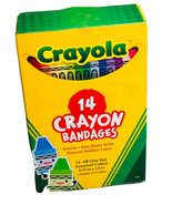 Crayola 14 Crayon Bandages-Sterile With No Latex - Kids-New-SHIPS N 24 H... - $8.79