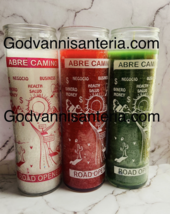 Open Roads Glass Candles/Velas Vidrio Abre Camino - $10.00
