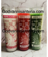 Open Roads Glass Candles/Velas Vidrio Abre Camino - $10.00