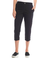 RAFAELLA ~Size 14~ Poplin Capri Women&#39;s Black Pants With Pockets MSRP $5... - £23.58 GBP