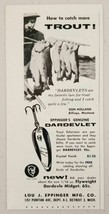 1955 Print Ad Eppinger&#39;s Dardevlet Fishing Lures for Trout Detroit,MI - £7.27 GBP