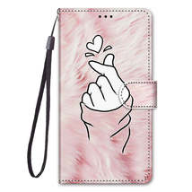 Anymob Samsung Case Pink Luxury Painted Flip Cute Playful Cat Wallet Phone Cover - £21.27 GBP