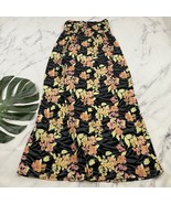 Torrid Strapless Maxi Dress Plus Size 1x Gray Orange Floral Sundress Str... - $43.31 CAD