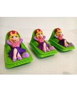 3 Vintage Miss Piggy Muppets Jim Henson Bath Toy 1995 - $16.00