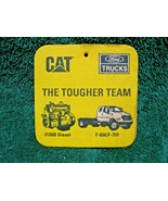 Vintage Collectible CAT &amp; FORD TRUCKS &quot;THE TOUGHER TEAM&quot; Cardboard Drink... - £6.86 GBP