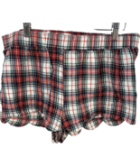 Mudpie Red, Blue, White Plaid Flannel Sleep Shorts, Women&#39;s Size M - €7,32 EUR