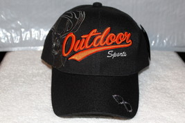 DEER OUTDOOR SPORTS HUNT HUNTING HUNTER OUTDOOR BASEBALL CAP ( BLACK ) - $11.29
