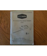 Greenworks brand owners manual for the 18&quot; electric hedge trimmer  - €2,56 EUR