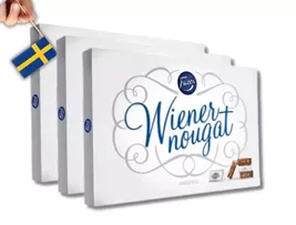 3 Boxes of Fazer Wiener Nougat 210g (7.40oz) Nougat, swedish food, choco... - $46.64