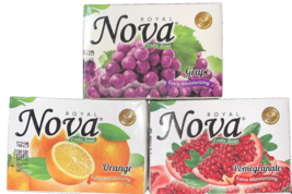 3 bars Royal Nova FRUITY SOAP Grape/Orange/Pomegranate  Extra Moisturizing - $11.76