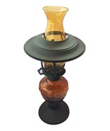 Gold and Black Oil Glass Lantern with Cover Bonnet  - £35.88 GBP
