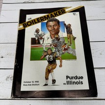 Purdue vs Illinois Program Oct 12, 1985 Ross-Ade Stadium Vtg College Foo... - $22.76