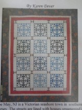 Stitches Through Time CAPE MAY BLUES PATCHWORK Quilt  PATTERN - 60&quot; x 72&quot; - $6.00