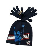 WWE John Cena 2015 Beanie Hat Pro Wrestling KIDS Navy Blue W/knit Gloves... - $497.99 MXN