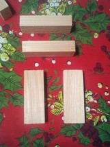 Wood Blocks Cedar 1&quot; X 2&quot; X 4&quot; Wood Cedar Block 21 Piece Lot Building Craft - £28.68 GBP